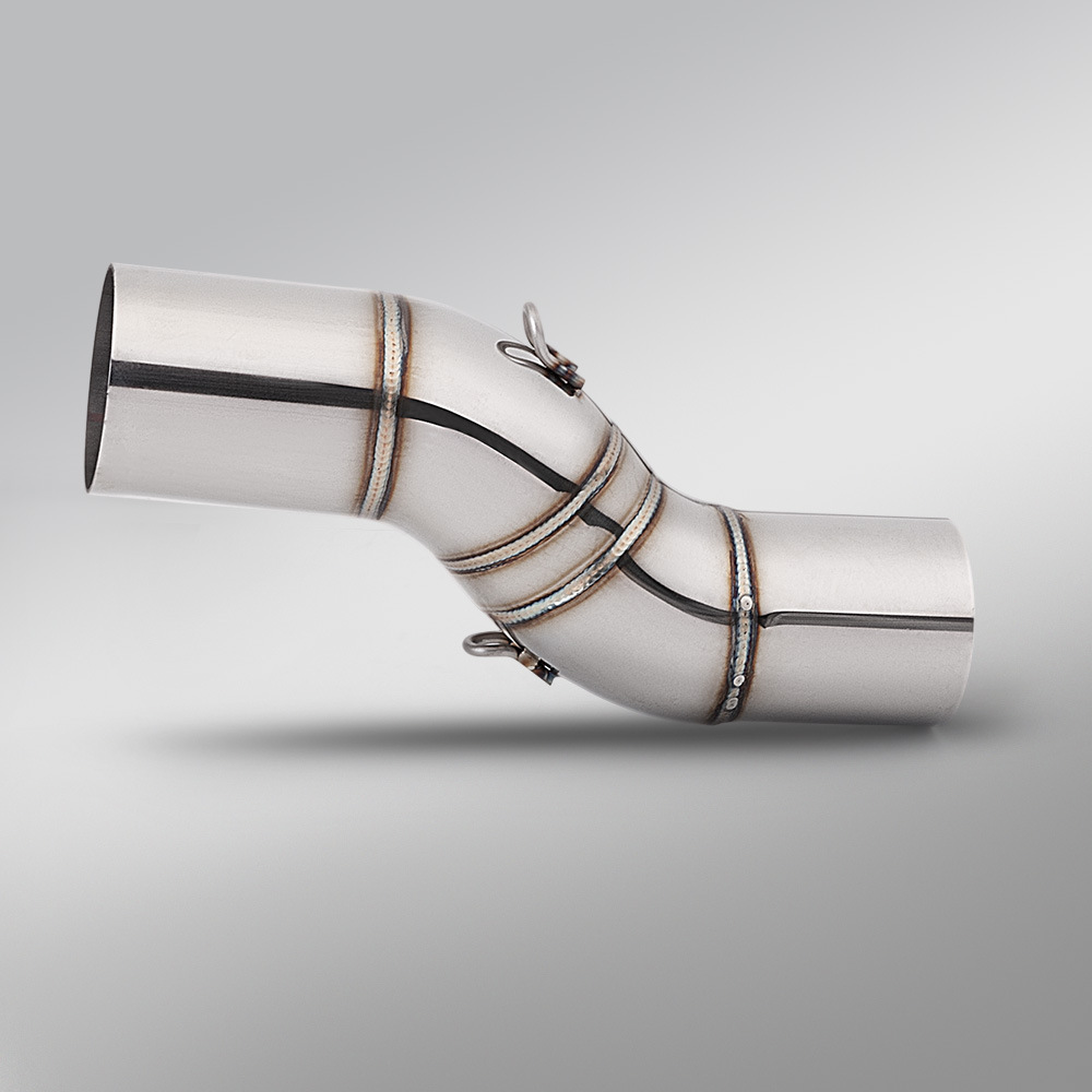 Benelli Trk502X Stainless Steel Mid-Section Exhaust Pipe and Tail-Section Muffler Set, Jinpeng 502 Modified Mid-Section