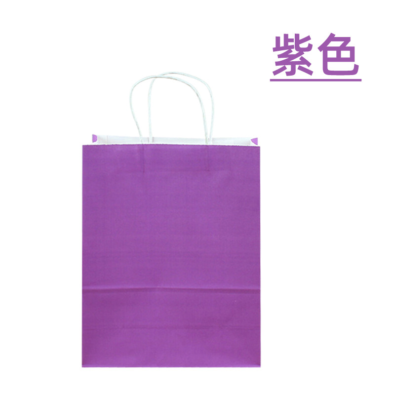 Regalo de bolso de papel Kraft Embalaje DE ALTO aspecto Tienda de ropa Embalaje de café Almacenamiento de embalaje Caja de regalo Bolsa al por mayor personalizado