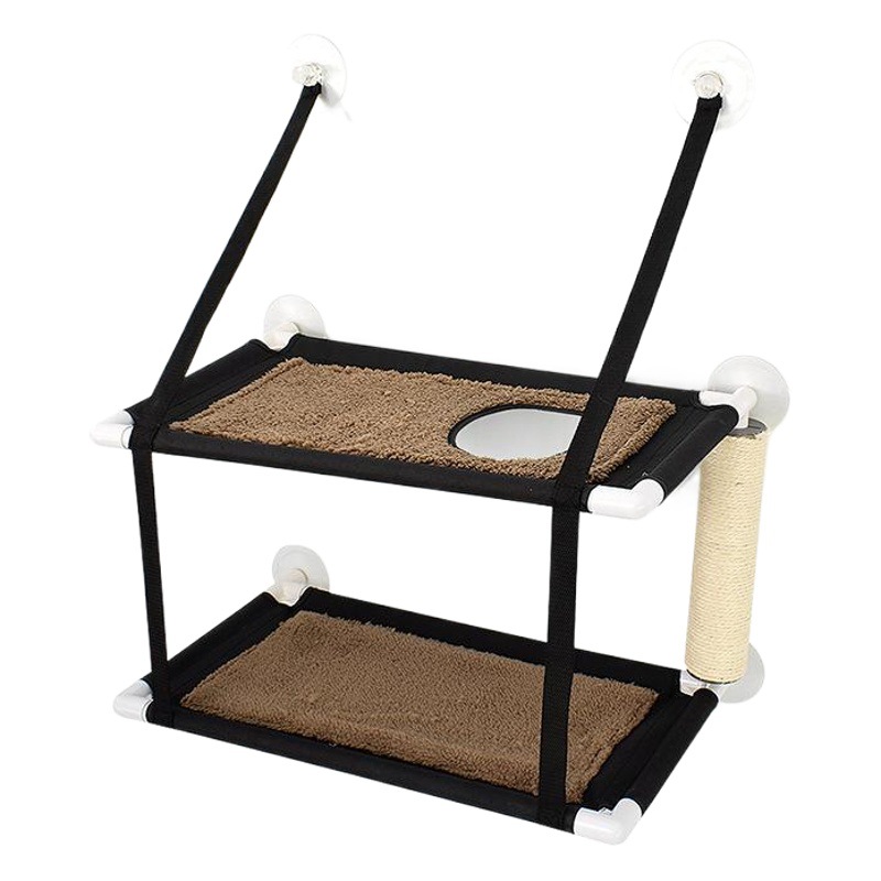 Leyoupai mascota gato hamaca ventana Four Seasons universal extraíble y lavable de vidrio lechón gato nido gato Villa