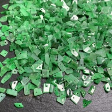 满绿碎粒串珠配饰编织配件缅甸翡翠a货玉石散件玉器工艺品