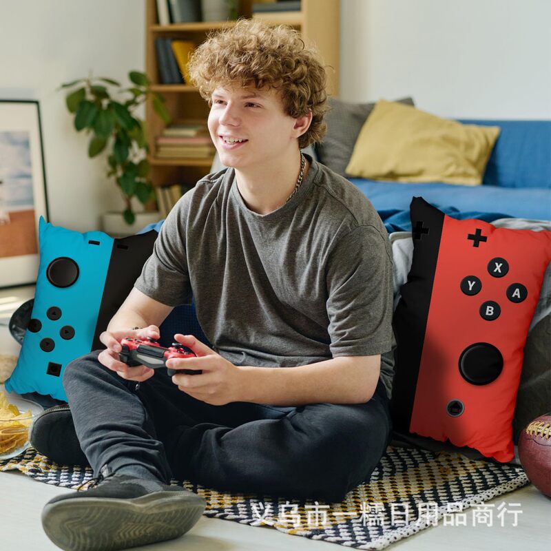 Temuクロスボーダー人気ゲーム機抱き枕カバーソファ抱き枕カバーリビングルーム抱き枕オフィス腰枕クッション|undefined