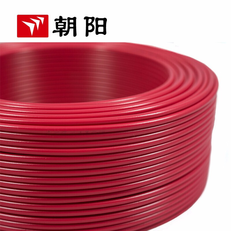 Chaoyang cable ZB-BV 6 cuadrado alambre ignífugo estándar nacional cable de núcleo único alambre de cobre 100 metros de rojo image 4