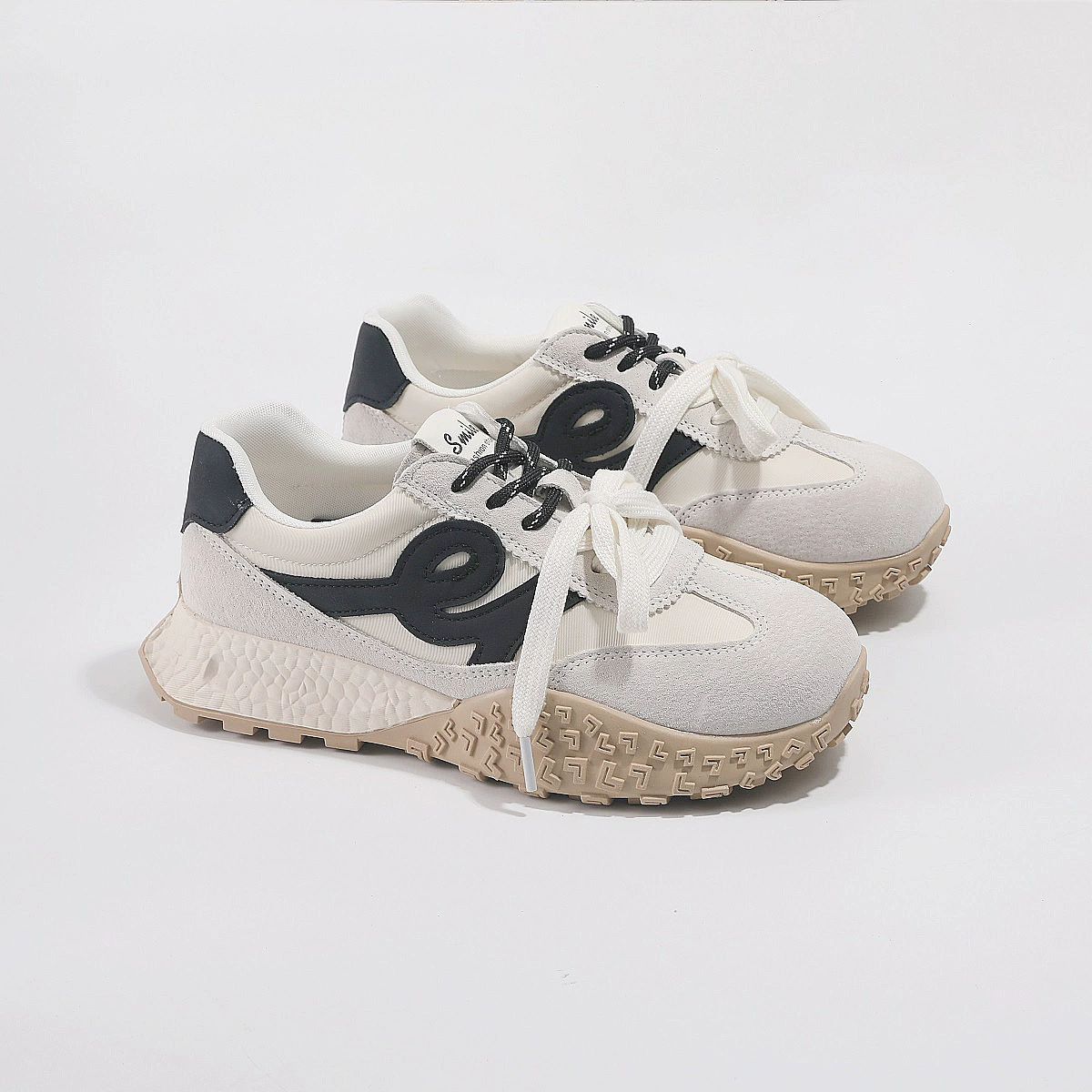 Кожаная немецкая обувь 2025 новая женская спортивная повседневная обувь плоская шнуровка кроссовки кроссовки 5036