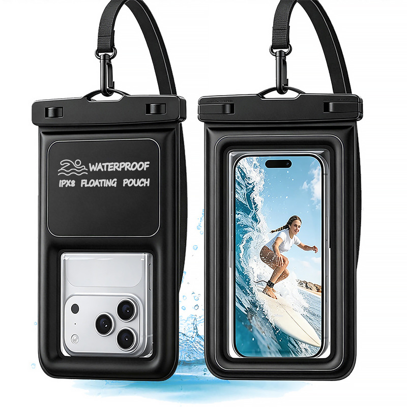 Amazon's New Sponge Floating Waterproof Phone Bag, Outdoor Swimming, Boating, Surfing, Waterproof Phone Case