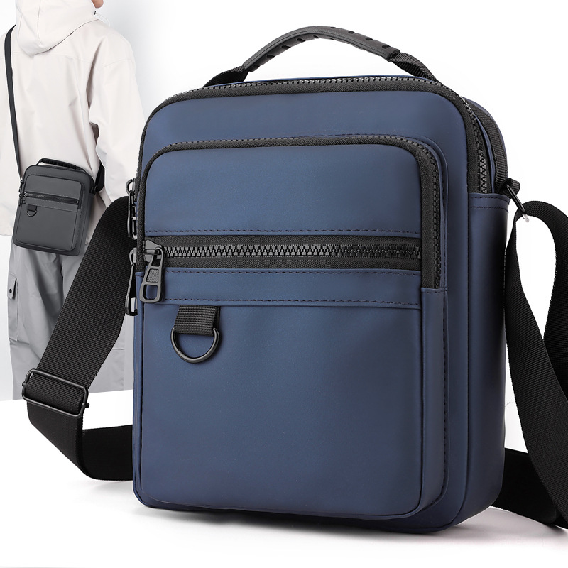 Men's Multi-layer Crossbody Bag Large Capacity New Single Shoulder High-end Aesthetic Travel Oxford Cloth Casual Men's Small Bag Business