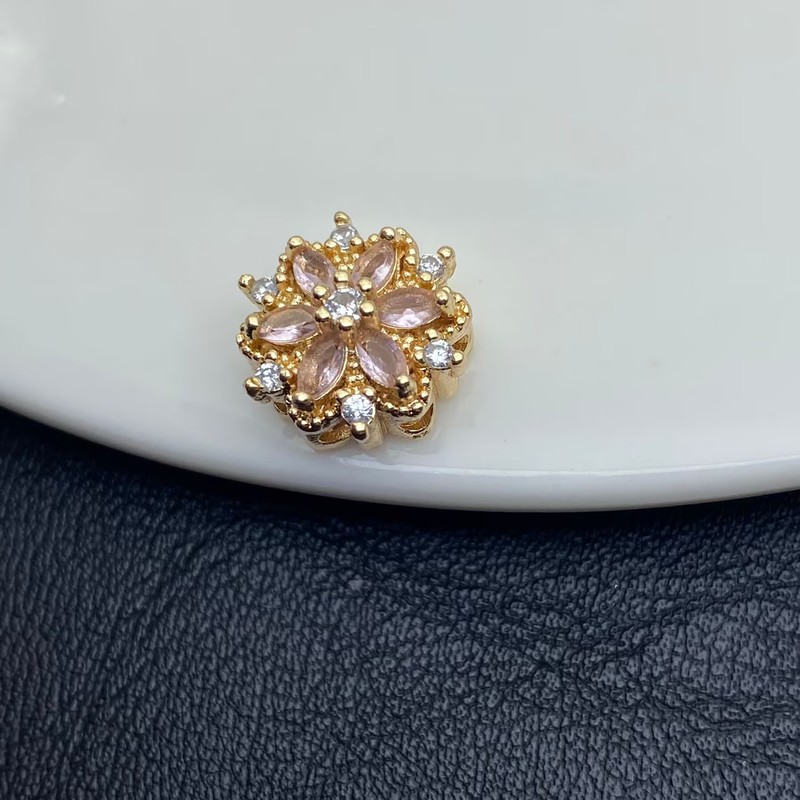 保色满钻芒星通孔魔盒穿珠手工水晶文玩手串手链DIY饰品配件串珠|undefined