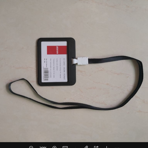 Funda protectora para tarjeta de identificación, porta tarjetas de autobús transparente de doble cara, porta tarjetas de identificación laboral, porta tarjetas de identificación de estudiante, cordón para tarjeta de identificación de exposición