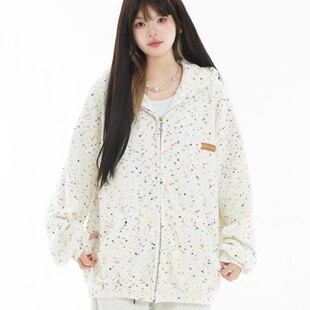 ��ʽ�����黨�Bñ�l������Ů�＾�¿�oversize��ɫ�c�c�������³�