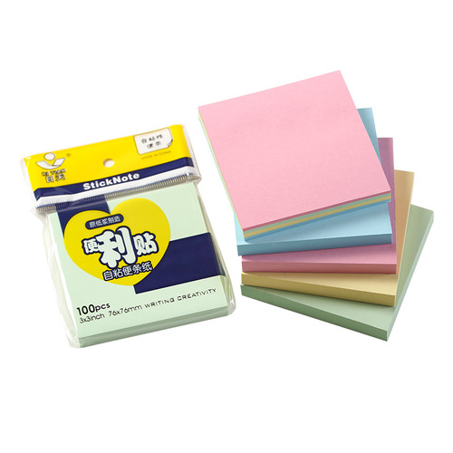 Ritian colorful sticky notes students creative tearable index stickers note paper stationery supplies love note pad wholesale