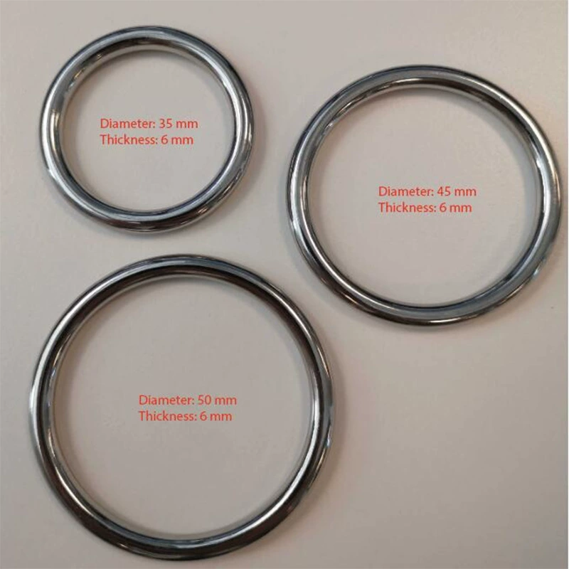 304 stainless steel ring seamless O-ring pet ring hammock yoga connection ring solid steel ring hand pull ring