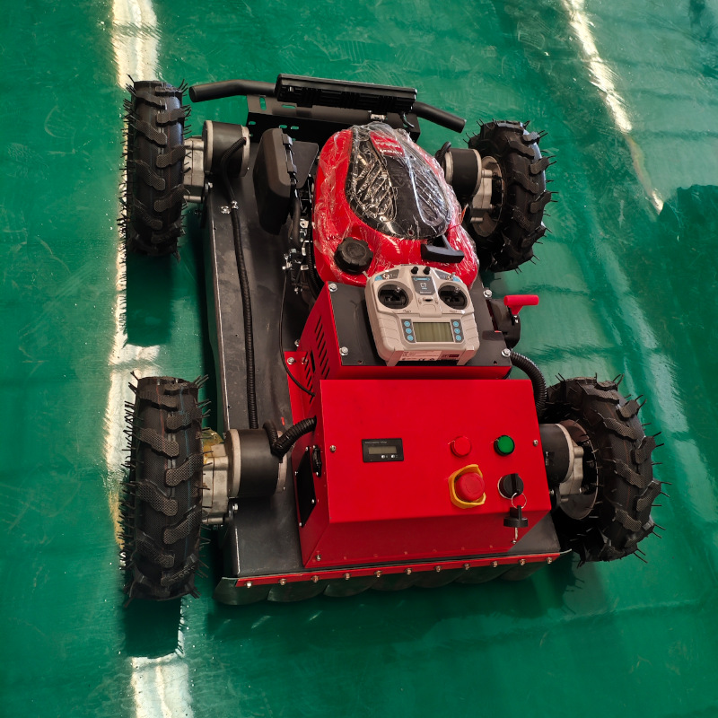 源头工厂直供遥控割草机 家用园林碎草除草机 轮式自走锄草机器人