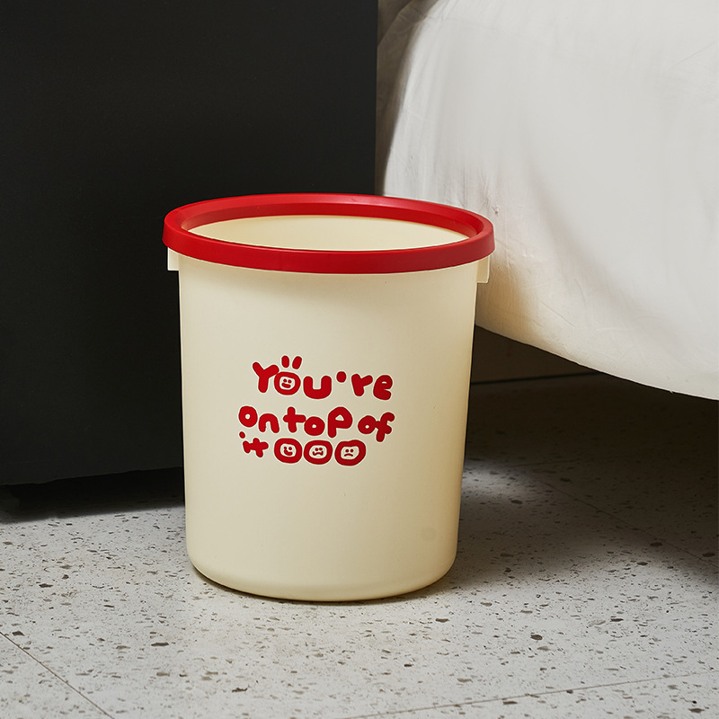 tambor de basura de alto valor nominal anillo de presión grande capacidad de grosor dormitorio cocina doméstica dormitorio inodoro tambor de papel de inodoro