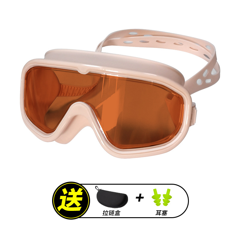 Gafas de Natación de Marco Grande de PC Impermeable y Antivaho para Natación y Buceo