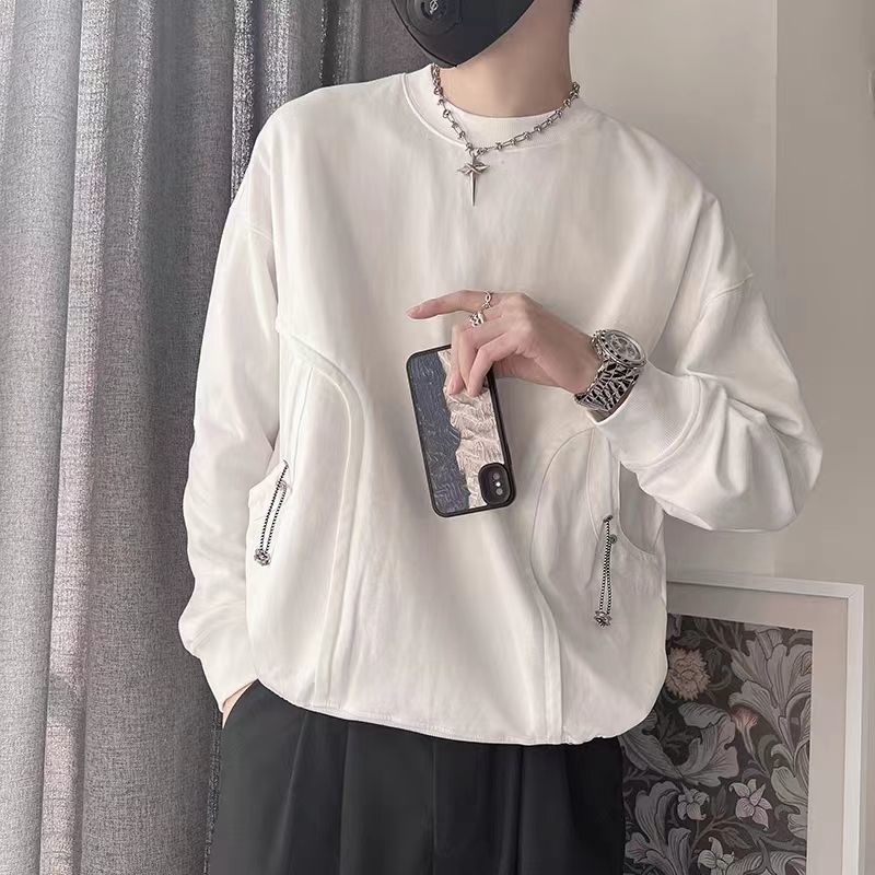 같은 수출 대외 무역  카운터 좋은 상품 남성 의류 조수 브랜드 새로운 긴 소매 티셔츠 느낌 RUFFIAN 잘 생긴 남자의 가을 의류