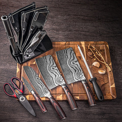 Set of Kitchen Knives for Home Use: Vegetable Knife, Slicing Knife, Bone Knife, Household Cutting Knife, Fruit Knife - Complete Kitchen Knife Set