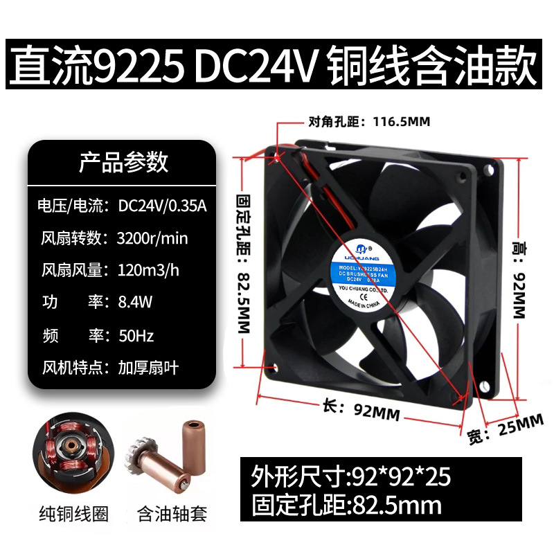 ventilador de flujo axial pequeño ventilador de ventilación image 27