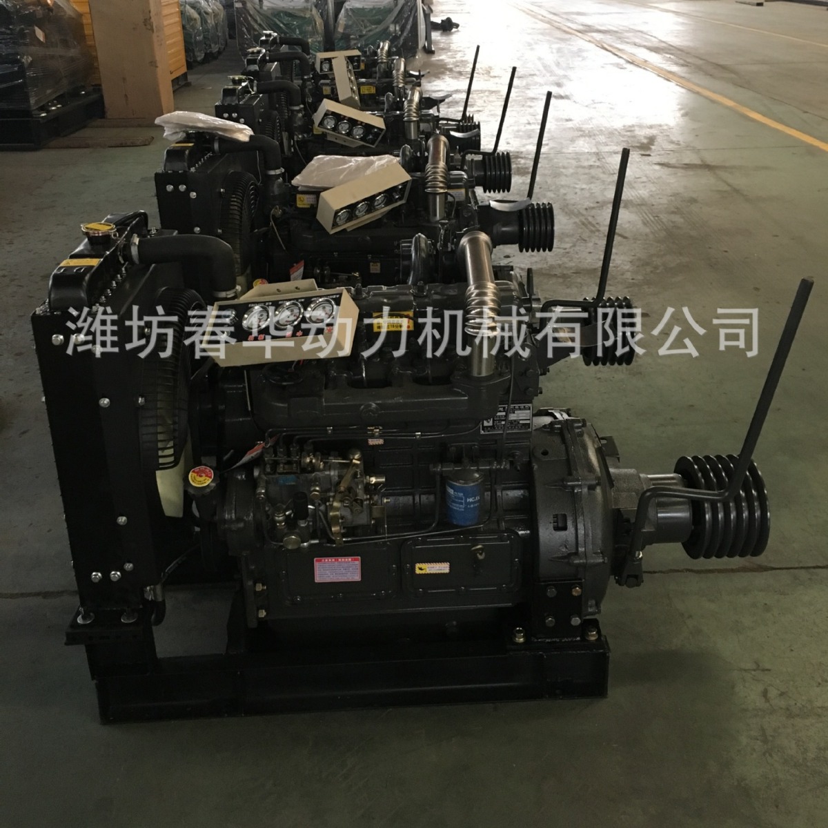 抑尘机用潍坊柴油机 潍柴系列R4105ZP发动机 带离合器和皮带轮