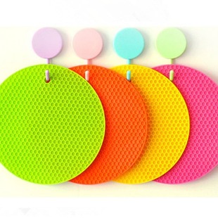 Silicone Honeycomb Mat Round Placemat Coaster Silicone Bowl Mat 18cm Silicone Insulation Mat