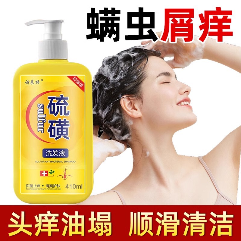 Shileg 硫黄シャンプー フケ防止 頭皮毛包 かゆみ ダニ除去 オイルコントロール シャンプー L410ML|undefined