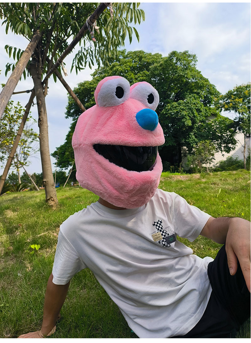 Cubierta de casco de motocicleta Cubierta de casco de felpa puntual Cubierta de casco completo Cubierta de casco de motocicleta Tacón de viento Moda de moda