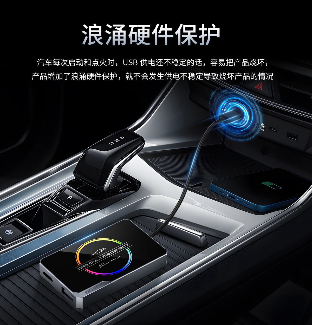 carplay to hdmi video adapter dual WIFI wired to wireless carplay car interconnection screen