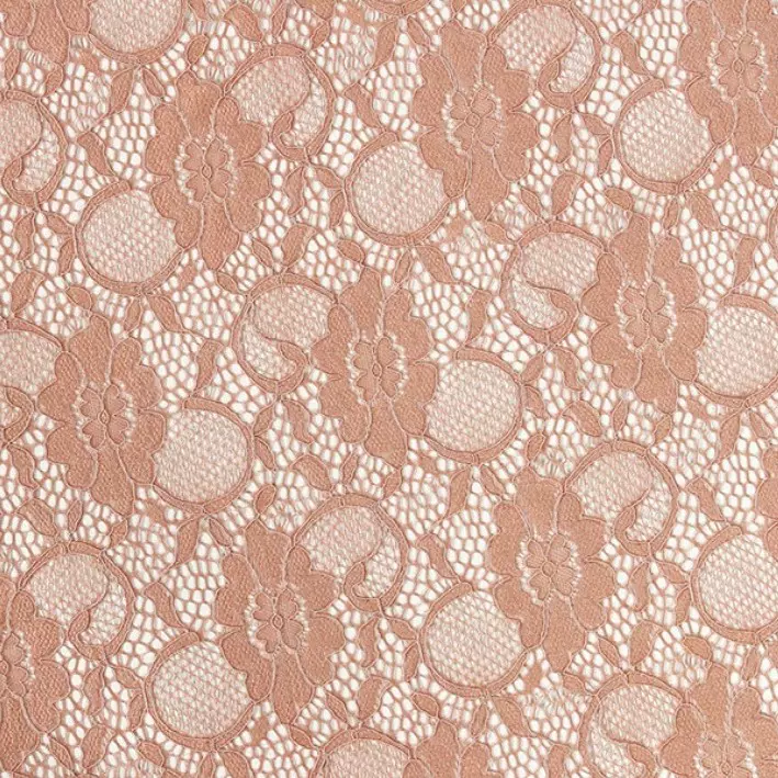 蕾丝工厂直销 锦氨弹力蕾丝面料立体小花太阳花连衣裙上衣蕾丝布