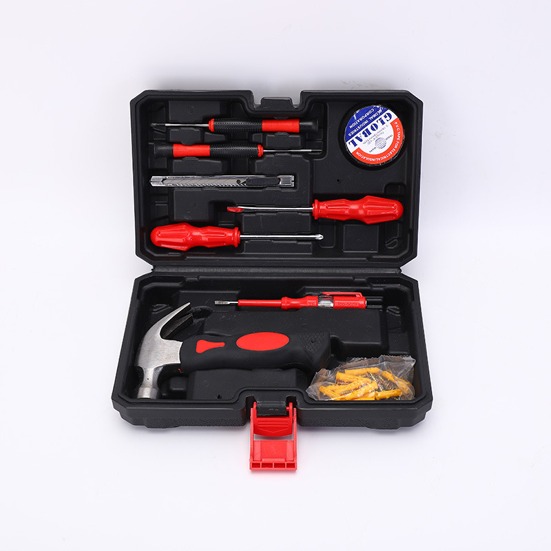 Kit de hardware de taladro eléctrico de litio portátil multifuncional reparación Caja de Herramientas taladro eléctrico del hogar conjunto de herramientas