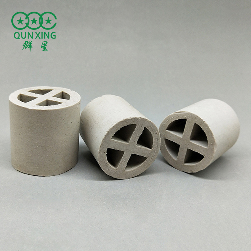 陶瓷十字环填料十字隔板环填料支撑填料耐酸耐碱萍乡陶瓷填料厂家