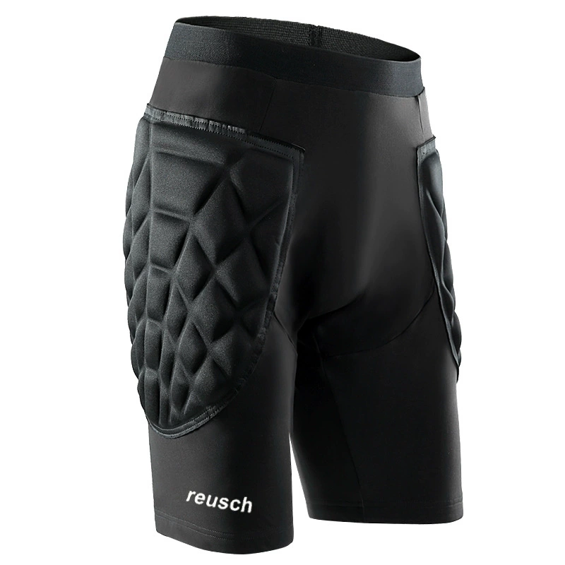 Футбольный вратарь узкие эластичные штаны спортивные противоударные губки толстые шорты среза регби кросс-кантри