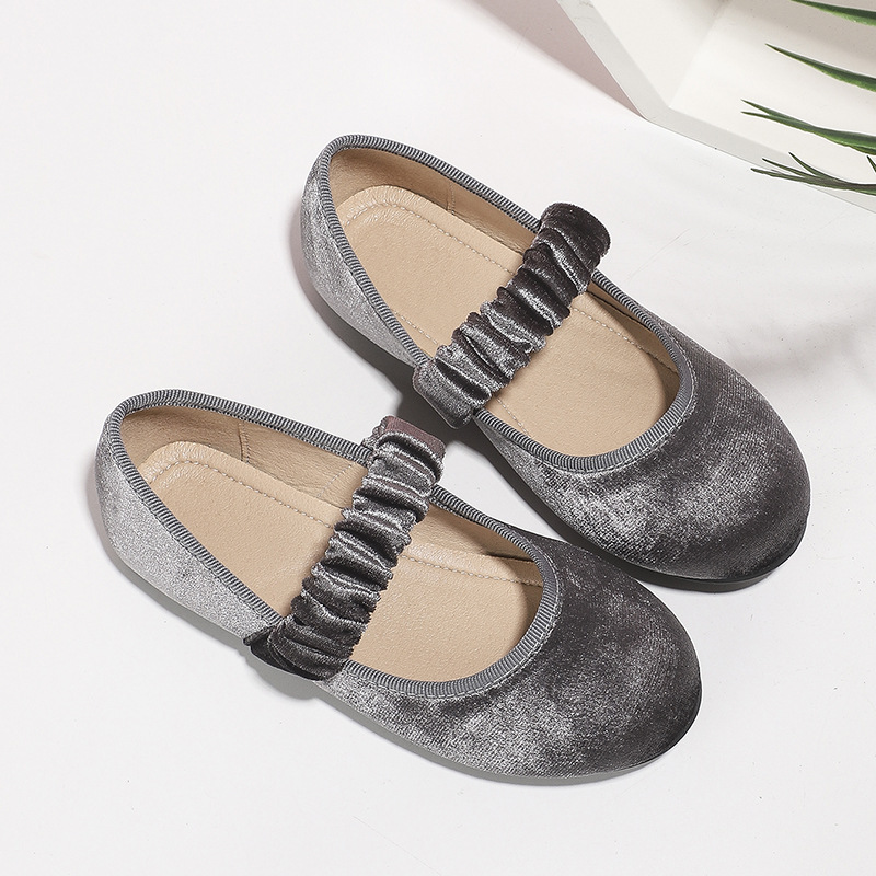 Girl's Vintage Style Solid Color Round Toe Flats display picture 4