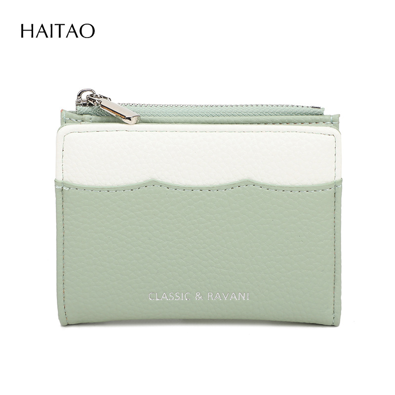2025 nuevo color de contraste lindo alto valor de la cara multi-tarjeta billetera transfronteriza corta billetera de moda para mujeres