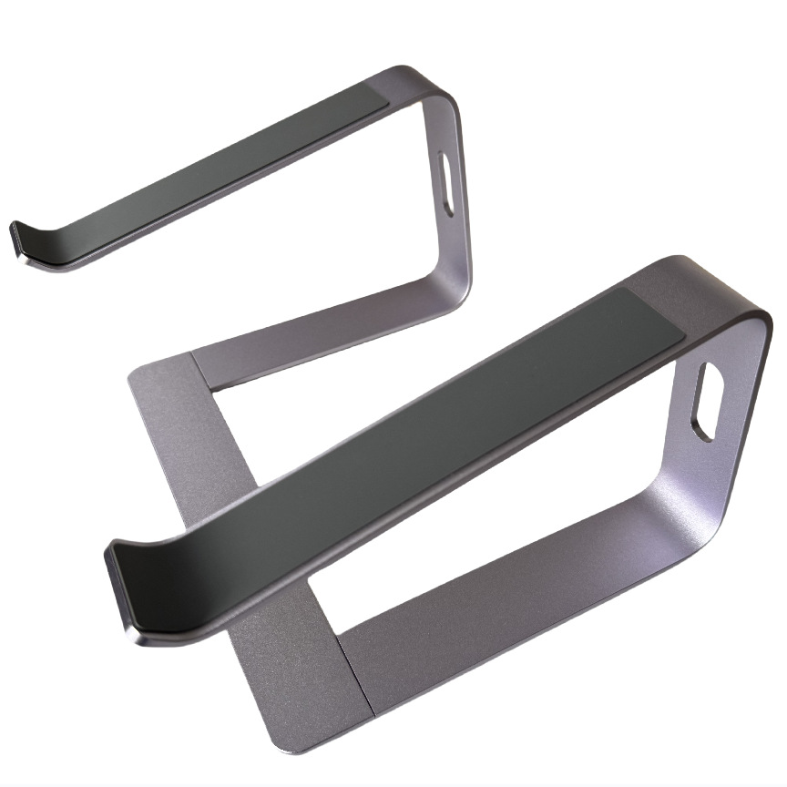 Soporte para computadora portátil con refrigeración, desmontable, portátil para viajes de negocios, soporte para computadora portátil de aleación de aluminio, soporte elevado