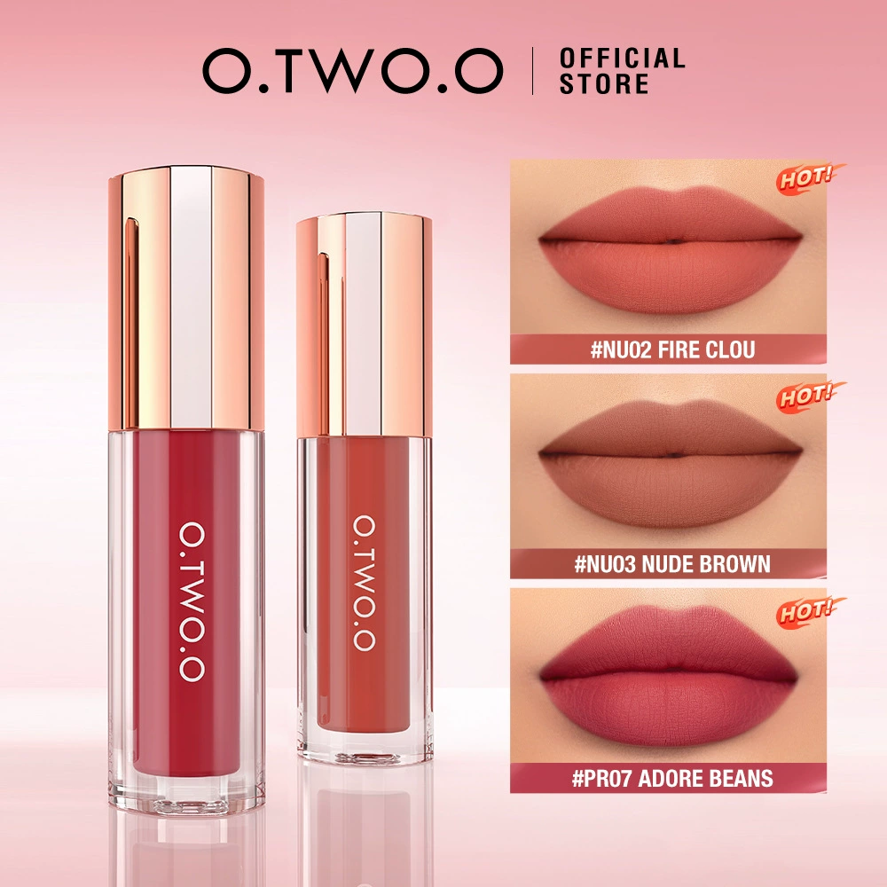 O.TWO.O Silky, нежная, мягкое туманное покрытие 8-цветная глянцевая помада, несмазывающееся покрытие, Гауз Мист Помада-глянец SC072