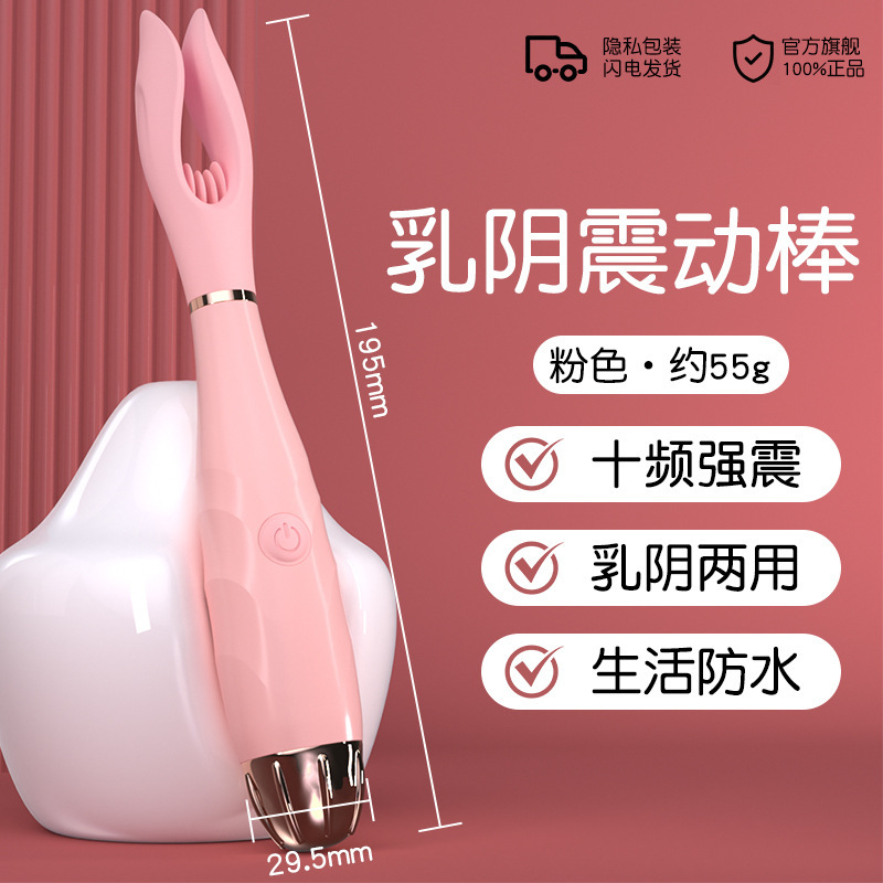 乳首クリトリス刺激ペン型バイブレーター 女性用オナニーグッズ クリトリス刺激器 カップル用セックスグッズ 磁気吸引式