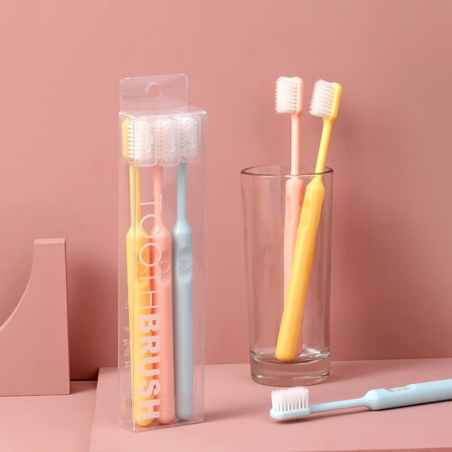 Candy color toothbrush with soft bristles for adults, couple, home decoration, home with protective cover, high-end toothbrush manufacturer wholesale