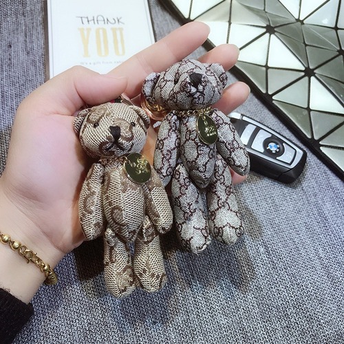 Korean-style creative cute cartoon bear keychain hook, fashionable keychain for men and women, couple keychain, bag hook decoration