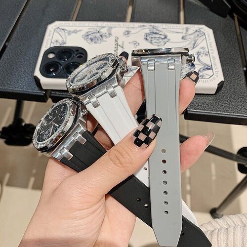 Timini Watch Large Dial Three-eye Six-hand Diamond-studded Strap European and American Style Fashionable High-end Internet-famous Women's Watch