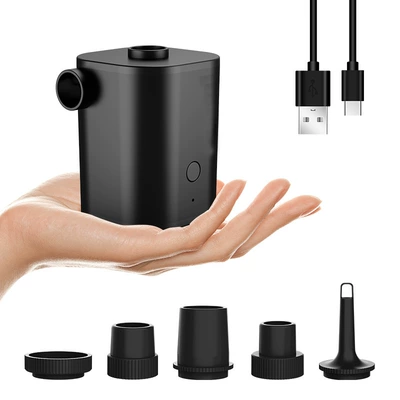 Hava nasosu Pump Portable Dual-Use for Inflating - advanced-black-charging-flagship-to-send-five-air-nozzle-data-cable-storage-bag-custom-color