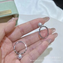 S925����ָ7-8MM��ˮakoya�����������Բǿ��ָ���������������