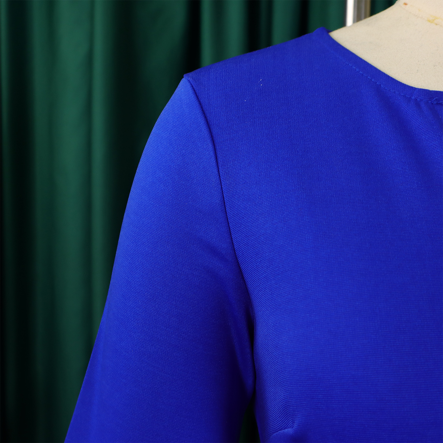 Wholesale Women's Elegant Style Temperament Commuter Belt Solid Color Daily Round Neck Pullovers Half Sleeve A- Line Skirt display picture 28