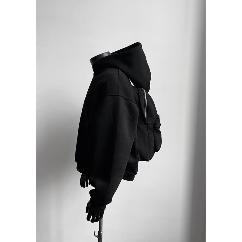 Herrenbekleidung Design Sinn Mit Schultasche Kapuze Schwerer Pullover Außenhandel Neue Lose Große Größe 200 Catties Student Nischenjacke Trend_voghion.com