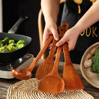 木锅铲木汤勺厨房炒菜用的铲食品级铲勺家用锅铲木铲子炒菜厂家