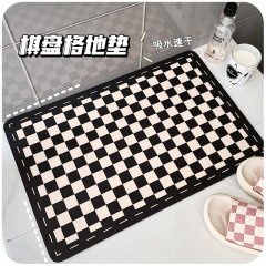 硅藻泥吸水地墊浴室廁所門墊衛浴地毯衛生間地板墊入戶進門軟墊子