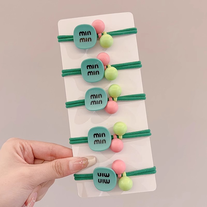 Dopamina lindos de alta elasticidad duradera cuerda de cabeza para niñas cabello de banda de goma bola de cabello cuerda de cabeza