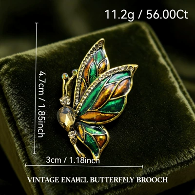 Yaxa sancaqları butterfly brooch for women, fashionable - 3