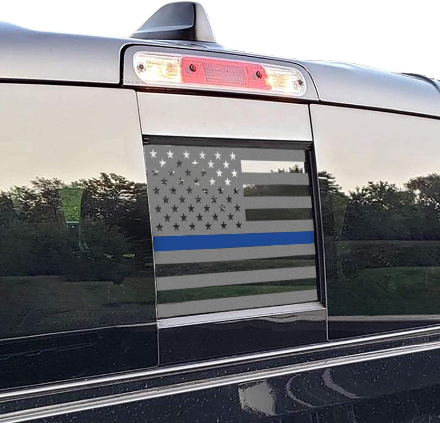 Aplicable Dodge trasero Midwindow bandera americana vinilo etiqueta Dodge 2009-2021 etiqueta engomada negra