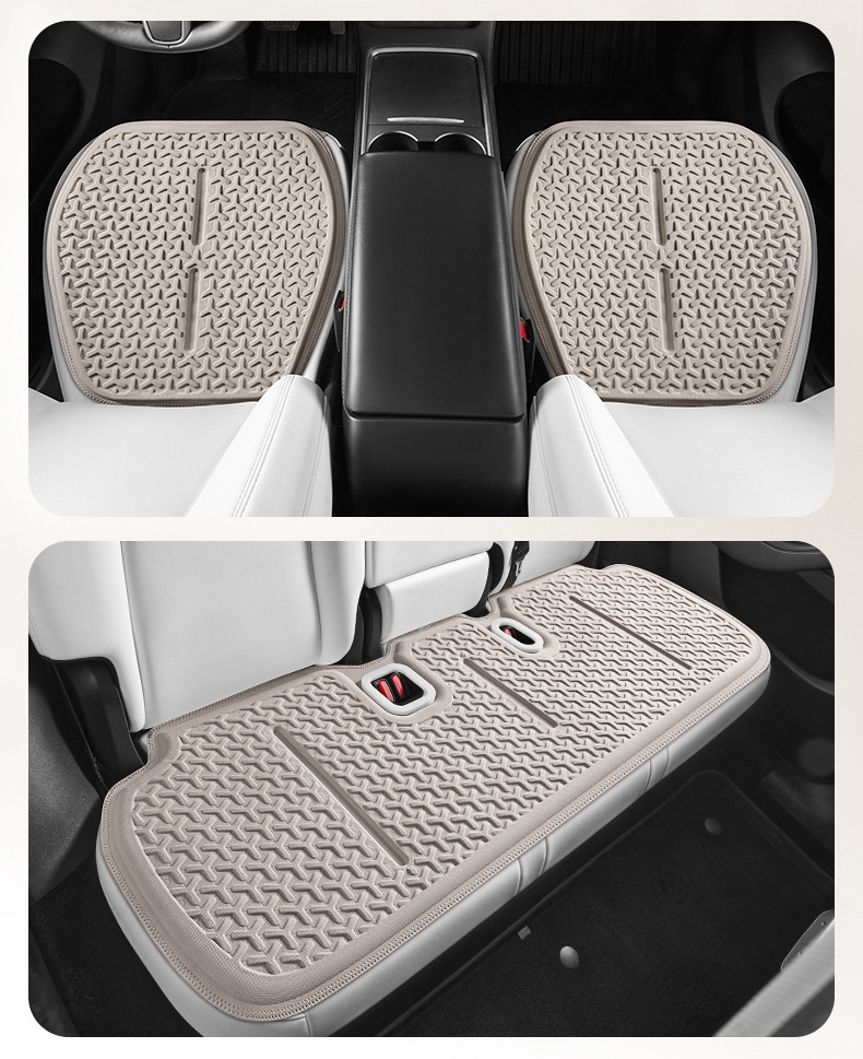 Suitable for Tesla Modely Car Seat Cushion Summer Cooling Pad Gel Seat Cushion Honeycomb Cooling Pad Breathable Fart Pad