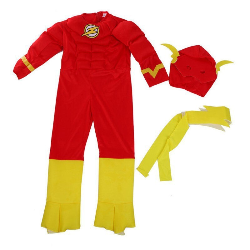 ハロウィンリベンジヒーロー帰還コスプレ服子供用パフォーマンス服スチールマッスルスーツアメリカンチームコスチューム|undefined