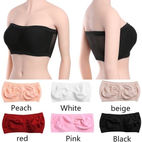 Seamless bra-wrapped one-piece bra for summer, seamless, breathable, one-piece tube top, anti-exposure, versatile sports bra