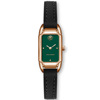 The new genuine brand watch women's small green watch square small square quarter quartz watch rose star the same brand watch